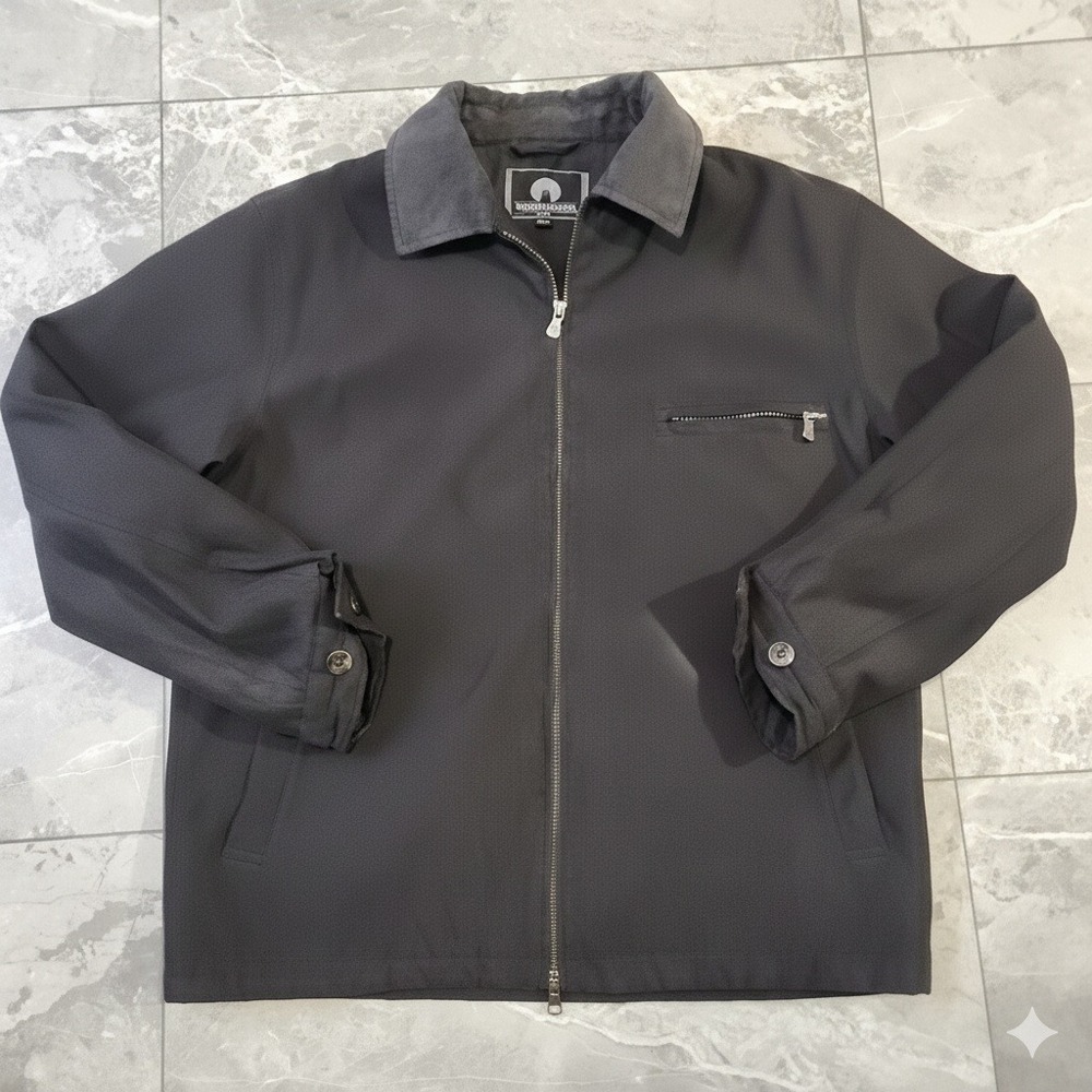Weatherproof Mens Bomber Jacket Charcoal Gray Full‎ Zip Collar Casual Outerwear
